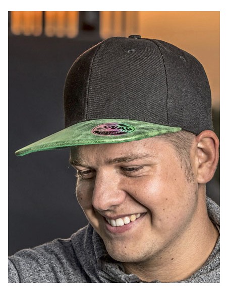 RES-RC087X-Bronx Flat Glitter Peak Snapback Cap 2